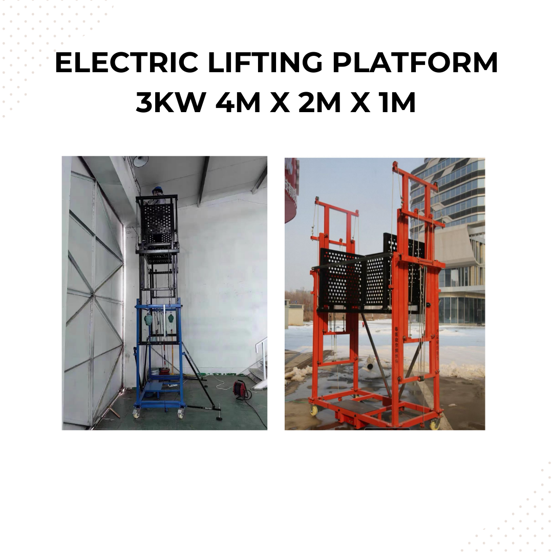 Small Electric Rising Platform Electric lifting platform 3KW 4M x 2M x 1M