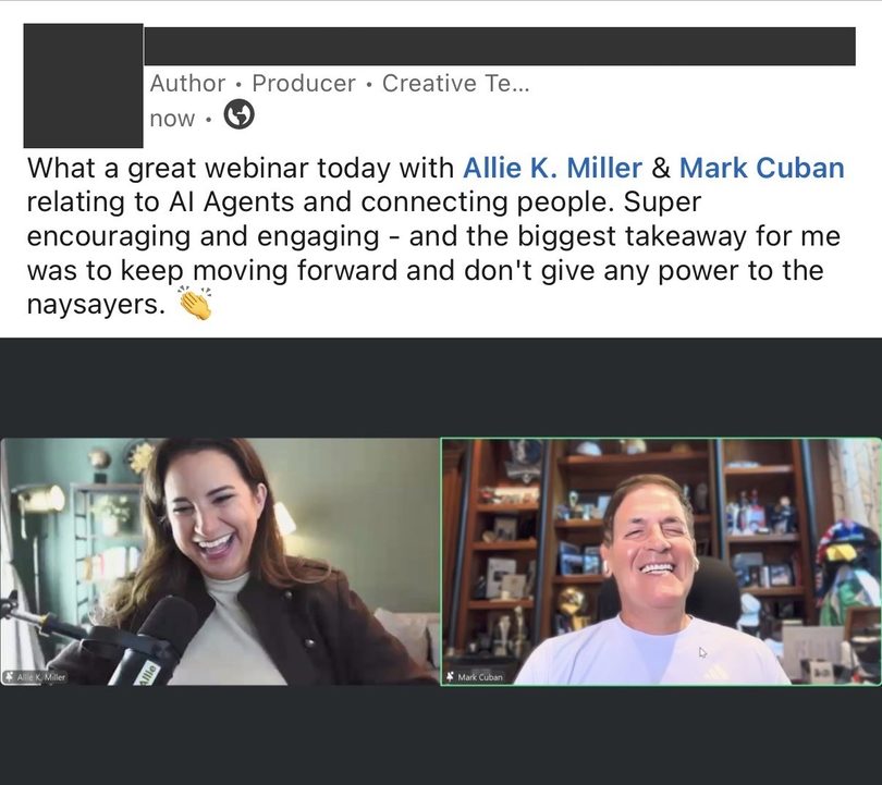 Jeff Foster on LinkedIn: great webinar on AI agents and connecting people