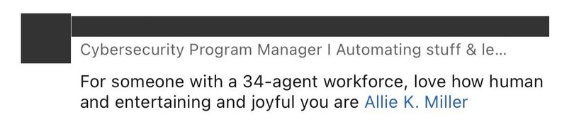 Arti K. on LinkedIn: for someone with a 34-agent workforce, love how human and joyful you are