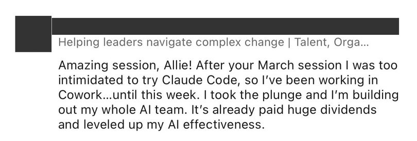 Tara Nofziger on LinkedIn: took the plunge on Claude Code and is building out a whole AI team