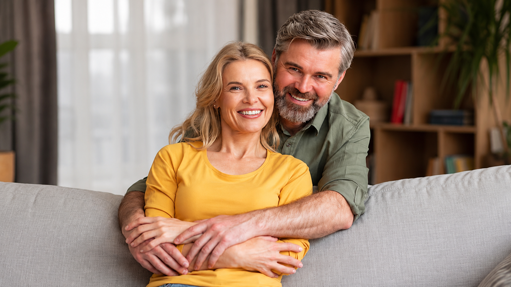 Happy mature couple