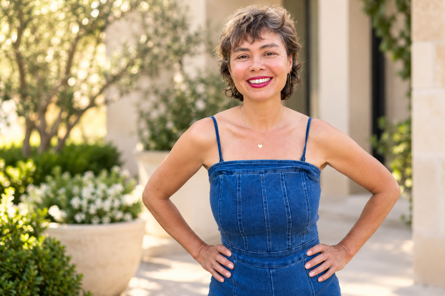 Jani Moon smiling with hands on hips