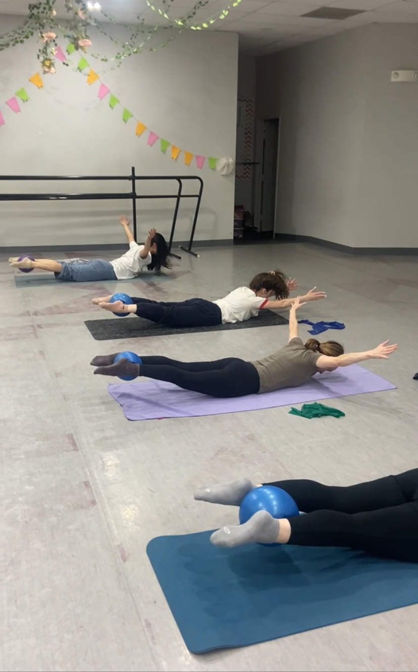 Dancer in summer intensive training