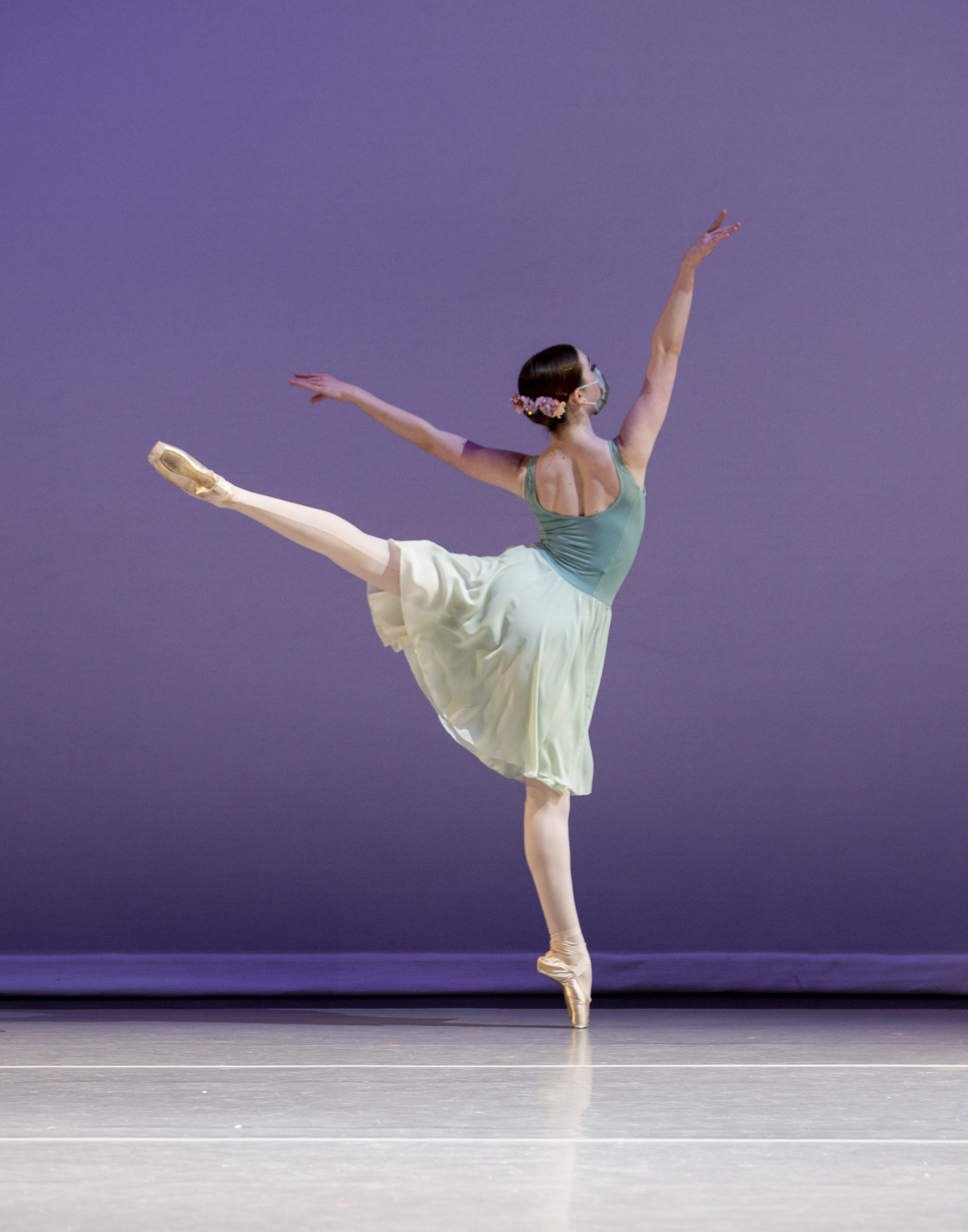 Dancer performing