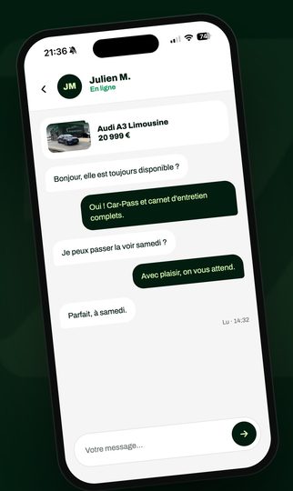 Conversation avec un acheteur dans Woto