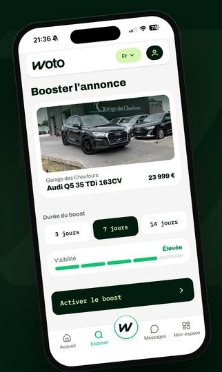 Écran Booster l'annonce