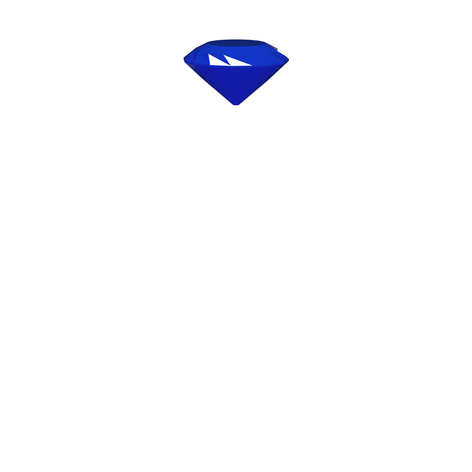 Center stone, sapphire