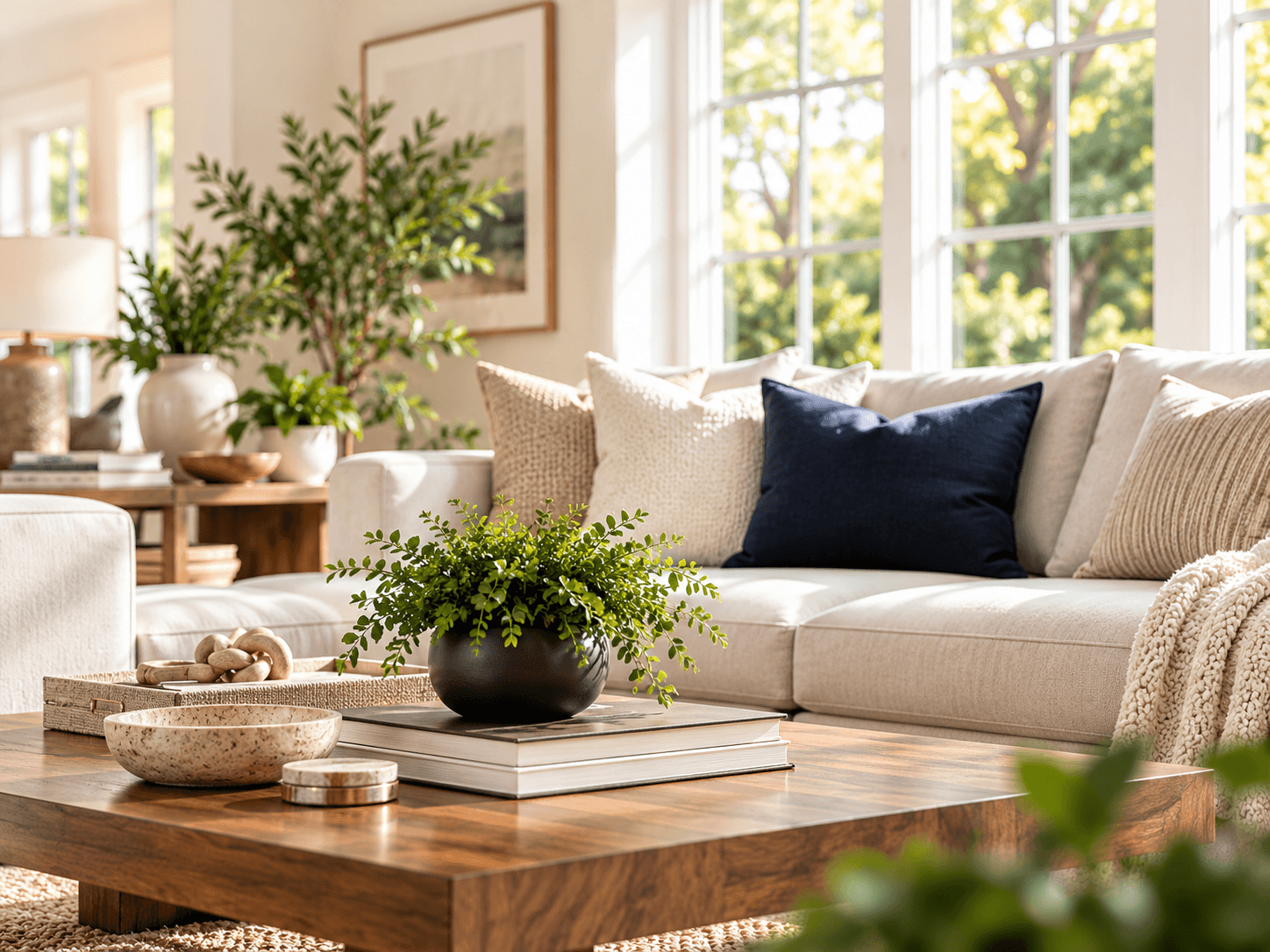 Bright, modern home interior