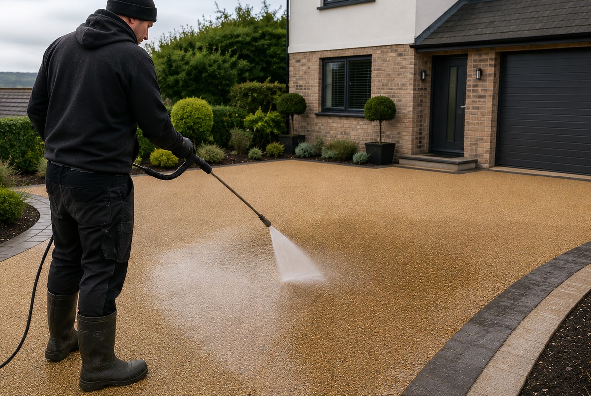 resin driveway power wash resin driveway power wash