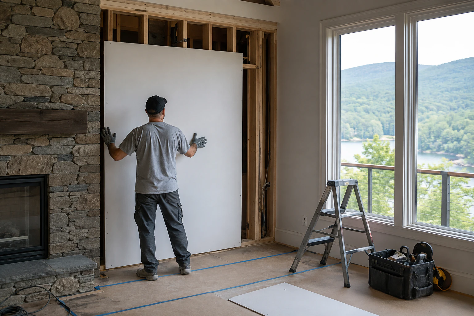 Commercial drywall work in Asheville, NC