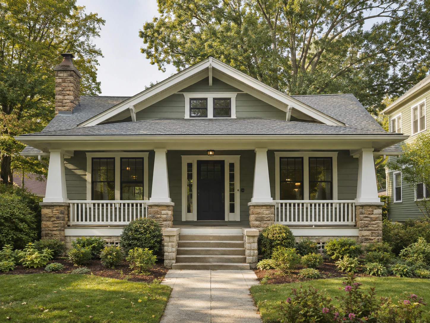 Professional exterior painters in Lake Lure NC refreshing a home