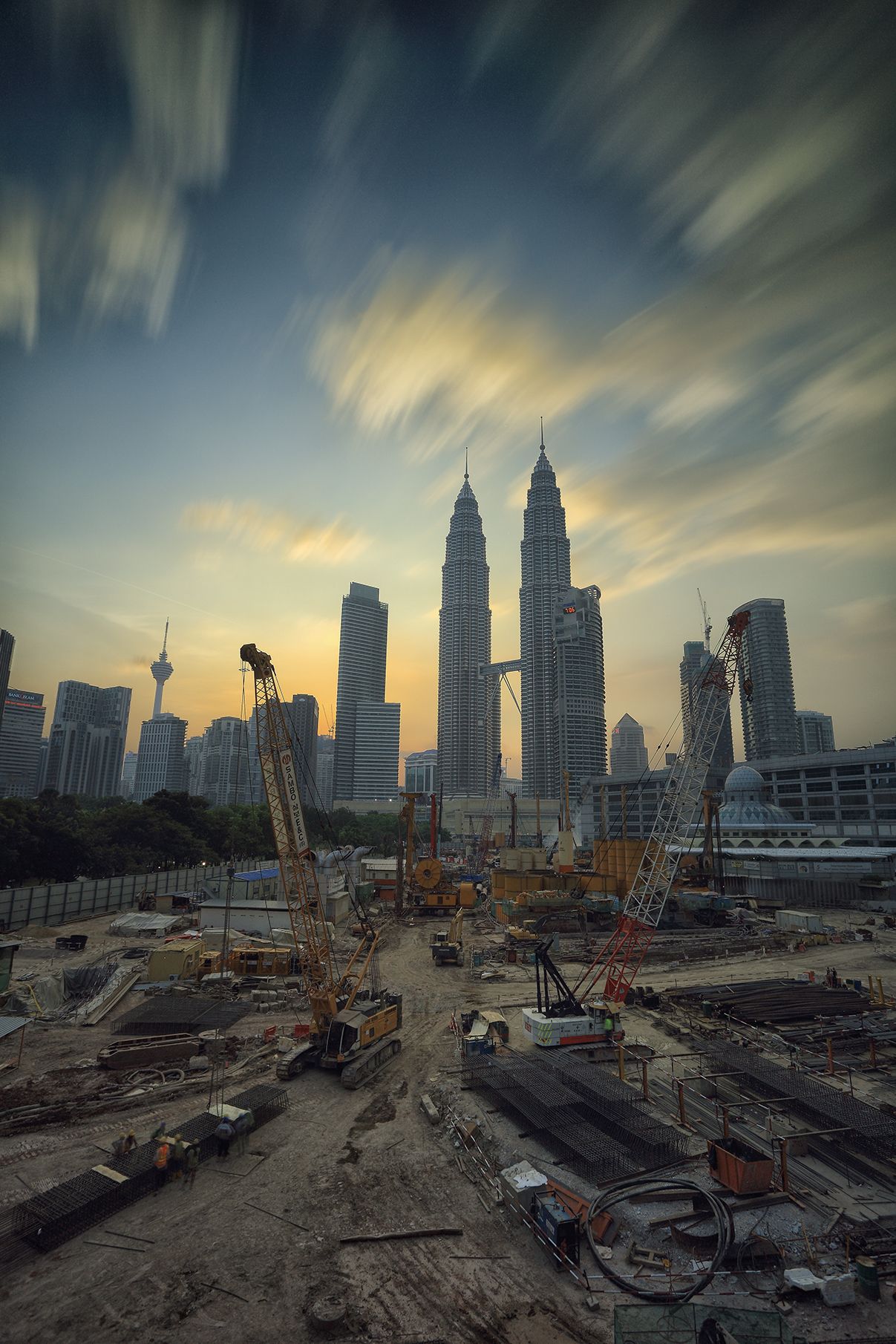 Kuala Lumpur development at dusk