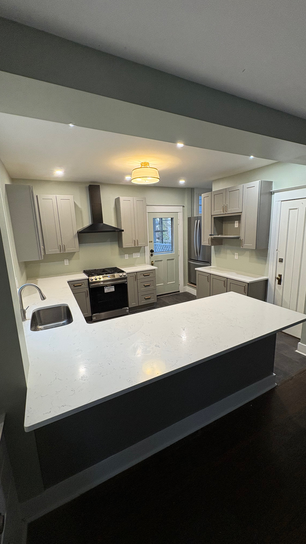 After — Completed kitchen remodel by Roll In Roll Out in Rochester NY