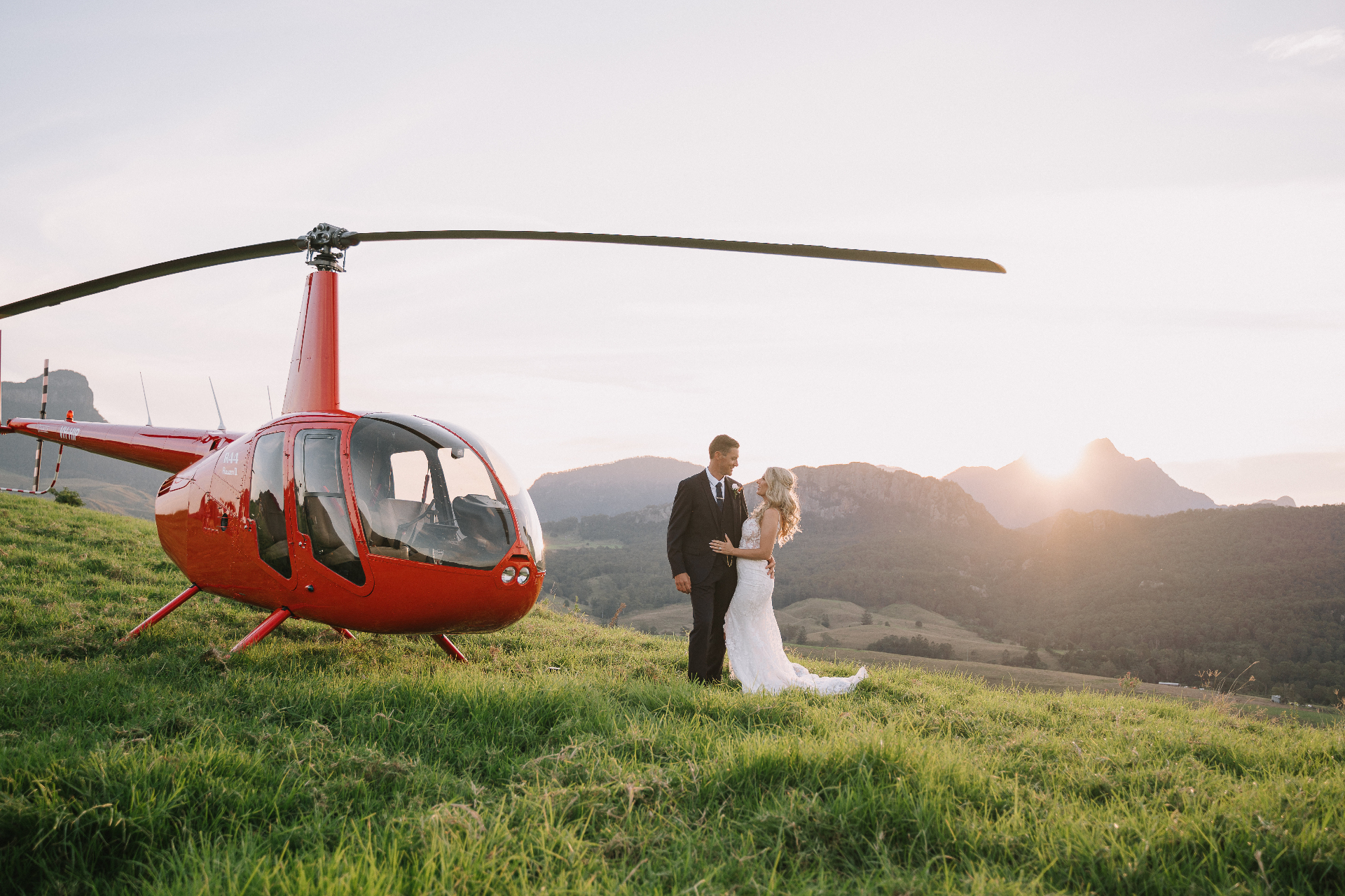 Bride and groom portrait
