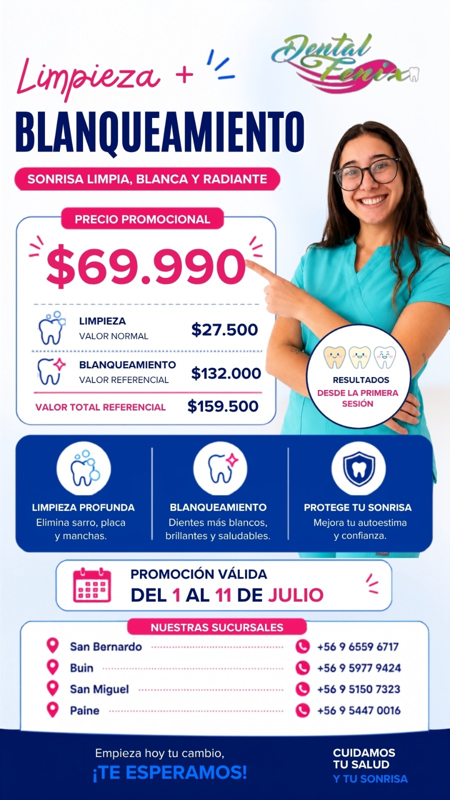 Promoción dental especial hasta el 11 de julio en Clínica Dental Fénix