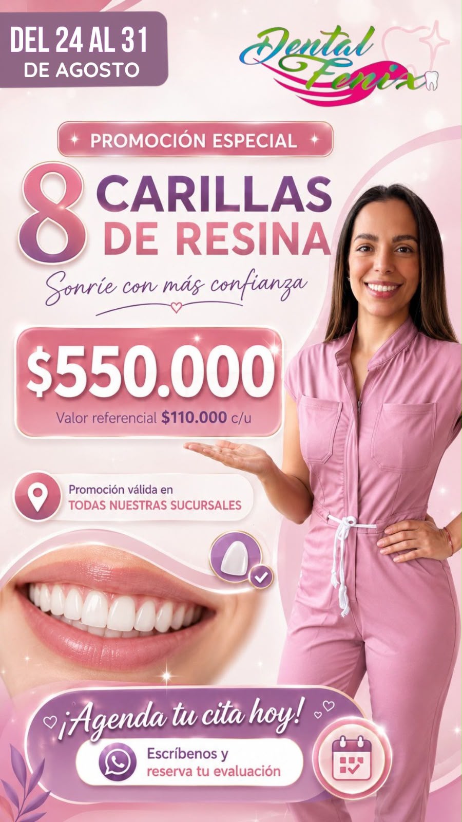 8 Carillas de Resina por solo $550.000