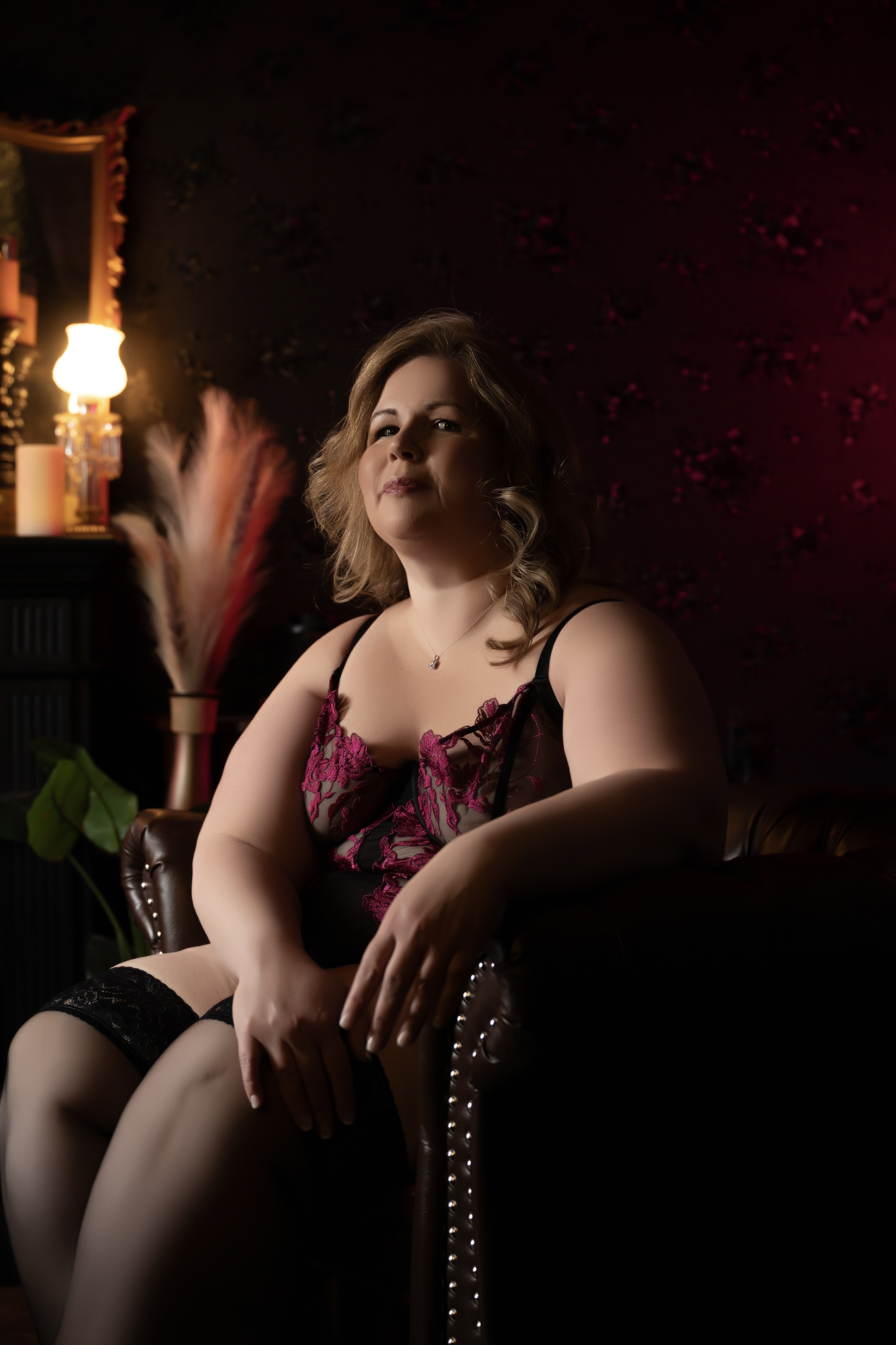 Plus size boudoir portrait from a Bedford session 4 by Amanda Marquis Photography