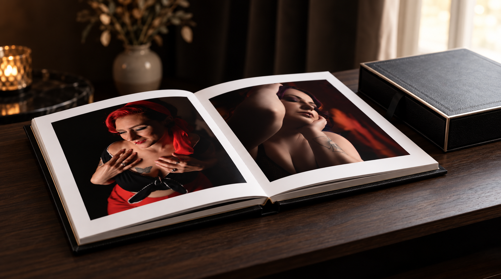 Premium album and presentation box example