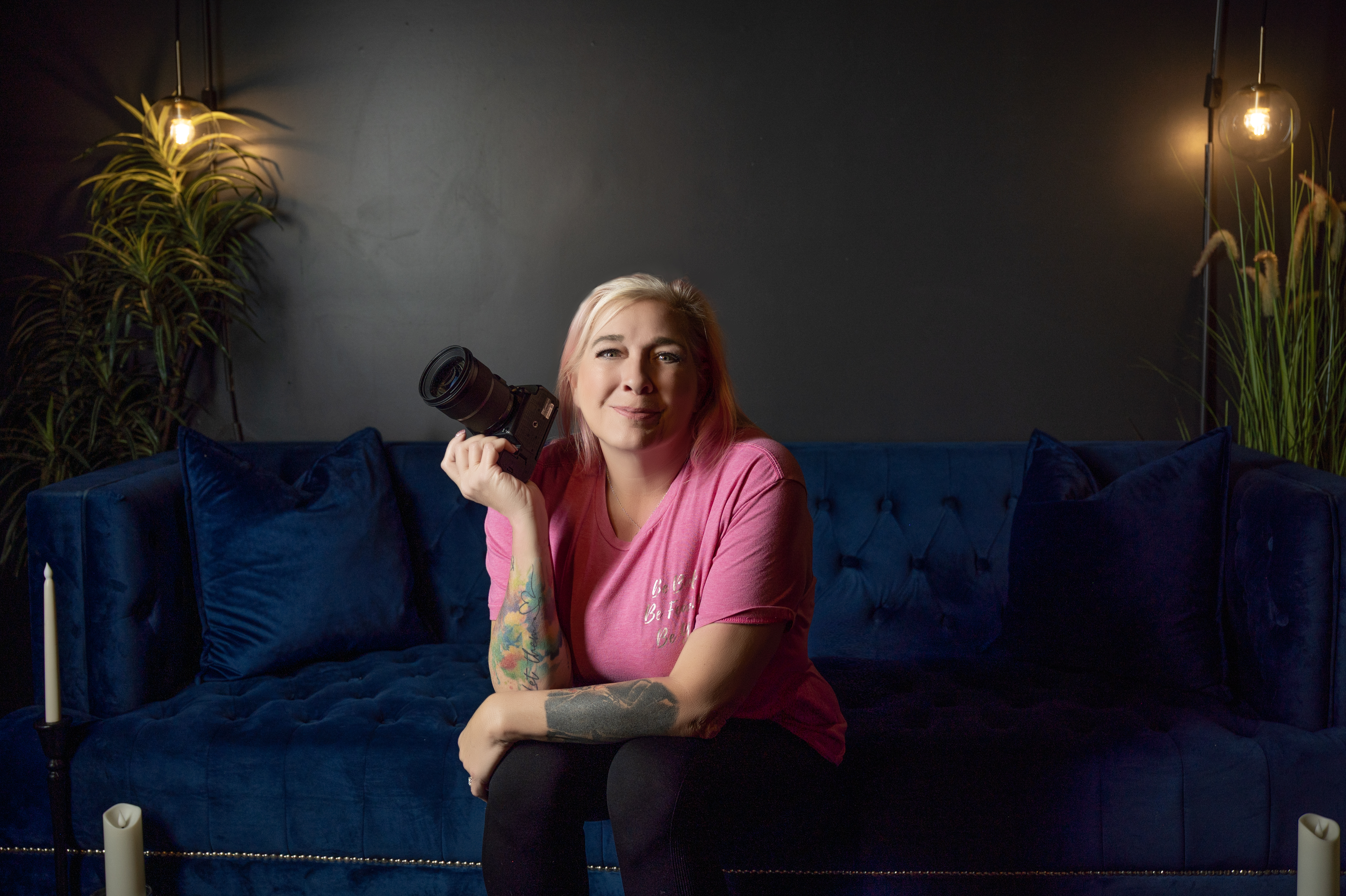 Amanda Marquis at her Bedford photography studio
