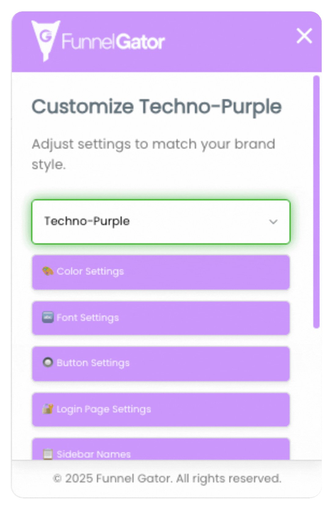 HighLevel Theme Builder ready-to-use themes