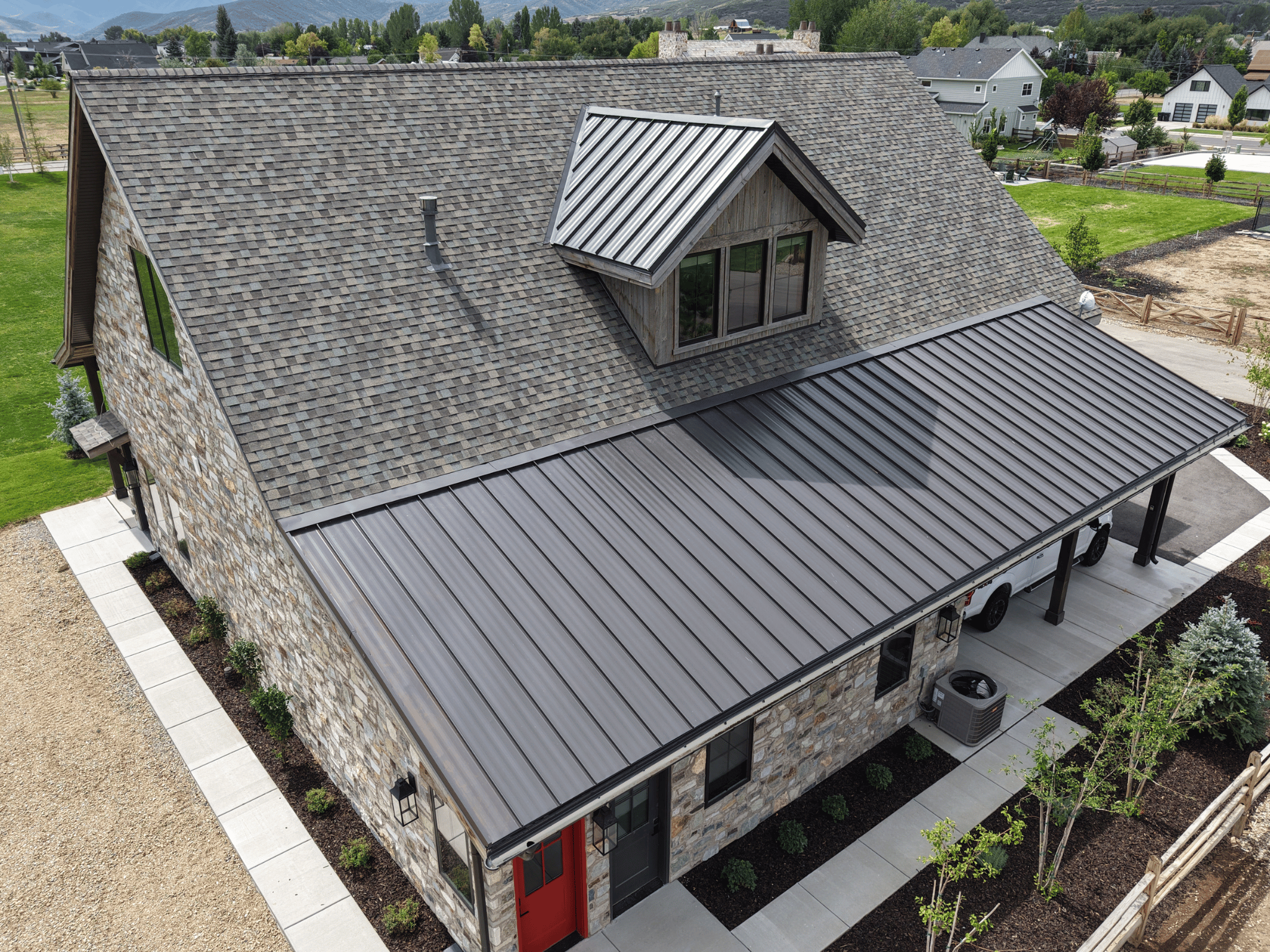 New construction roofing installation in Utah