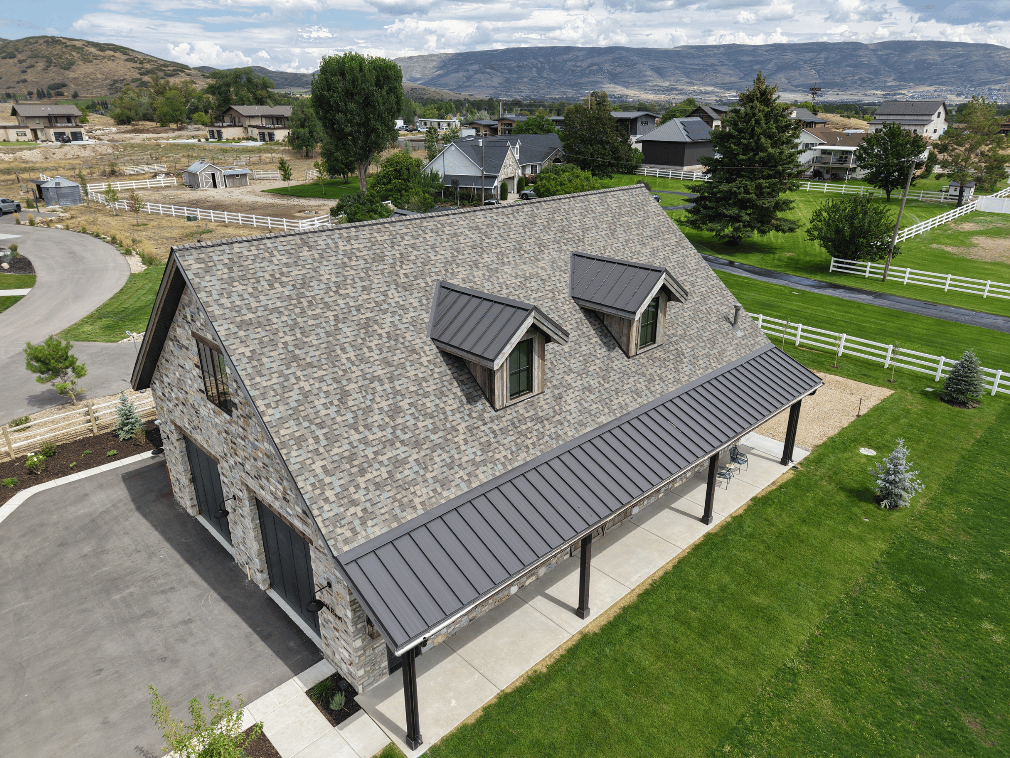Flashing repair and resealing on a residential roof