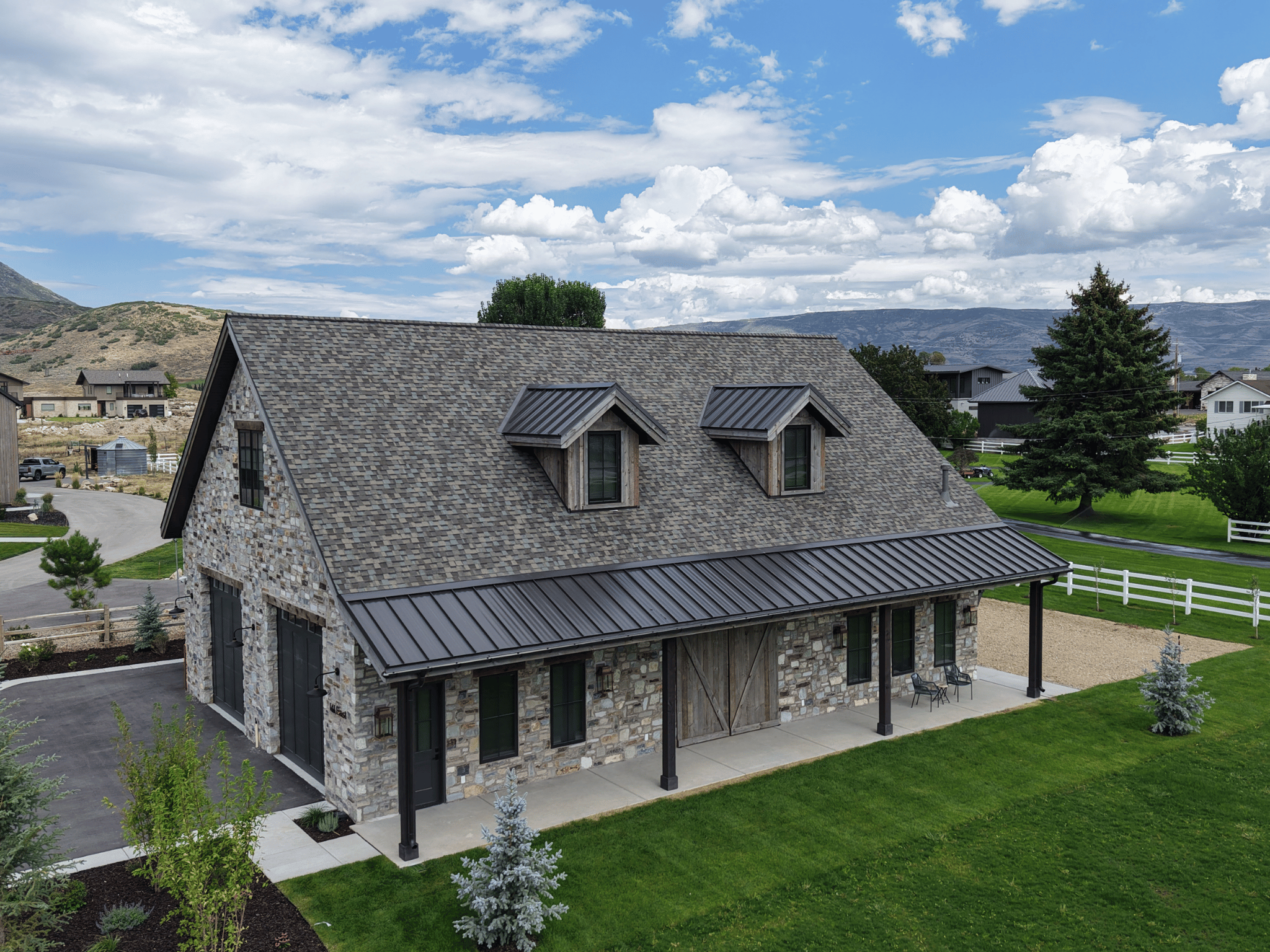 Roof inspection and quality walkthrough on a Utah home
