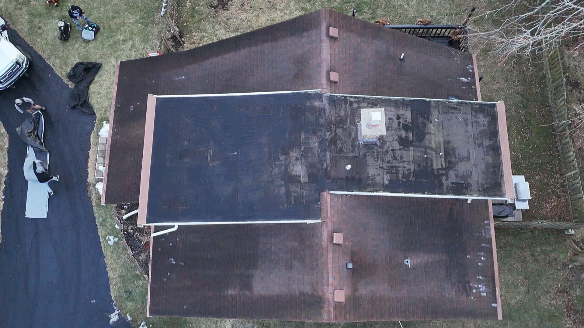 Old roof before replacement
