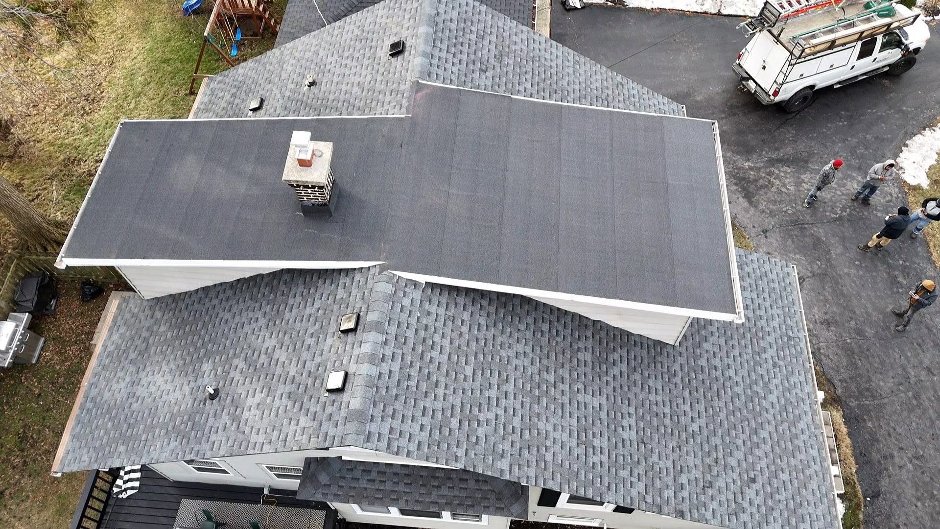 New roof after replacement
