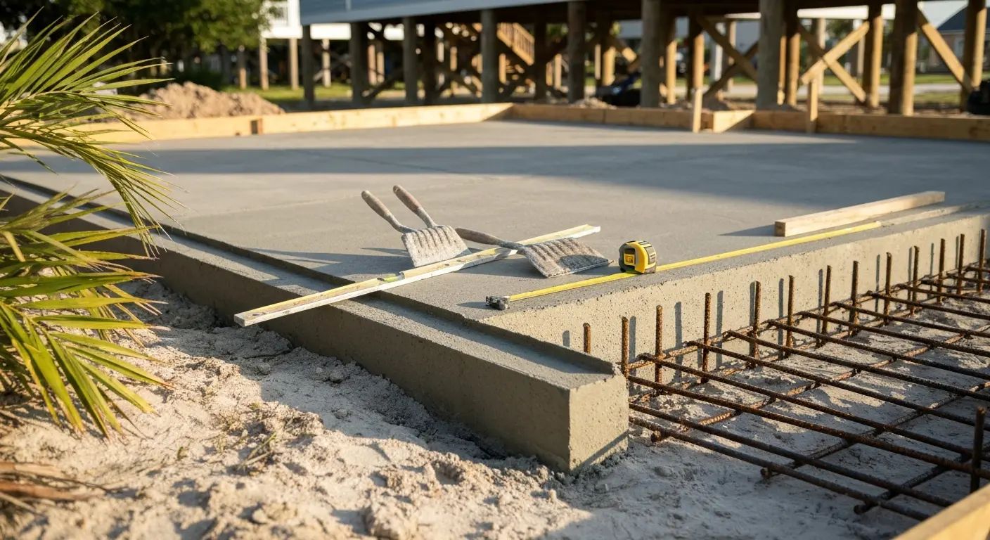 Foundation and concrete work