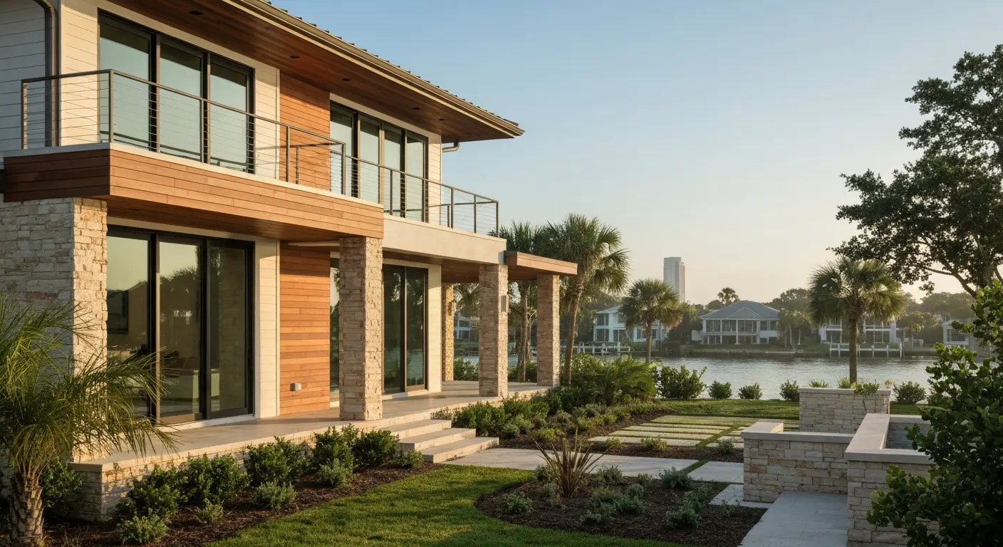 Custom architectural home design in Clearwater