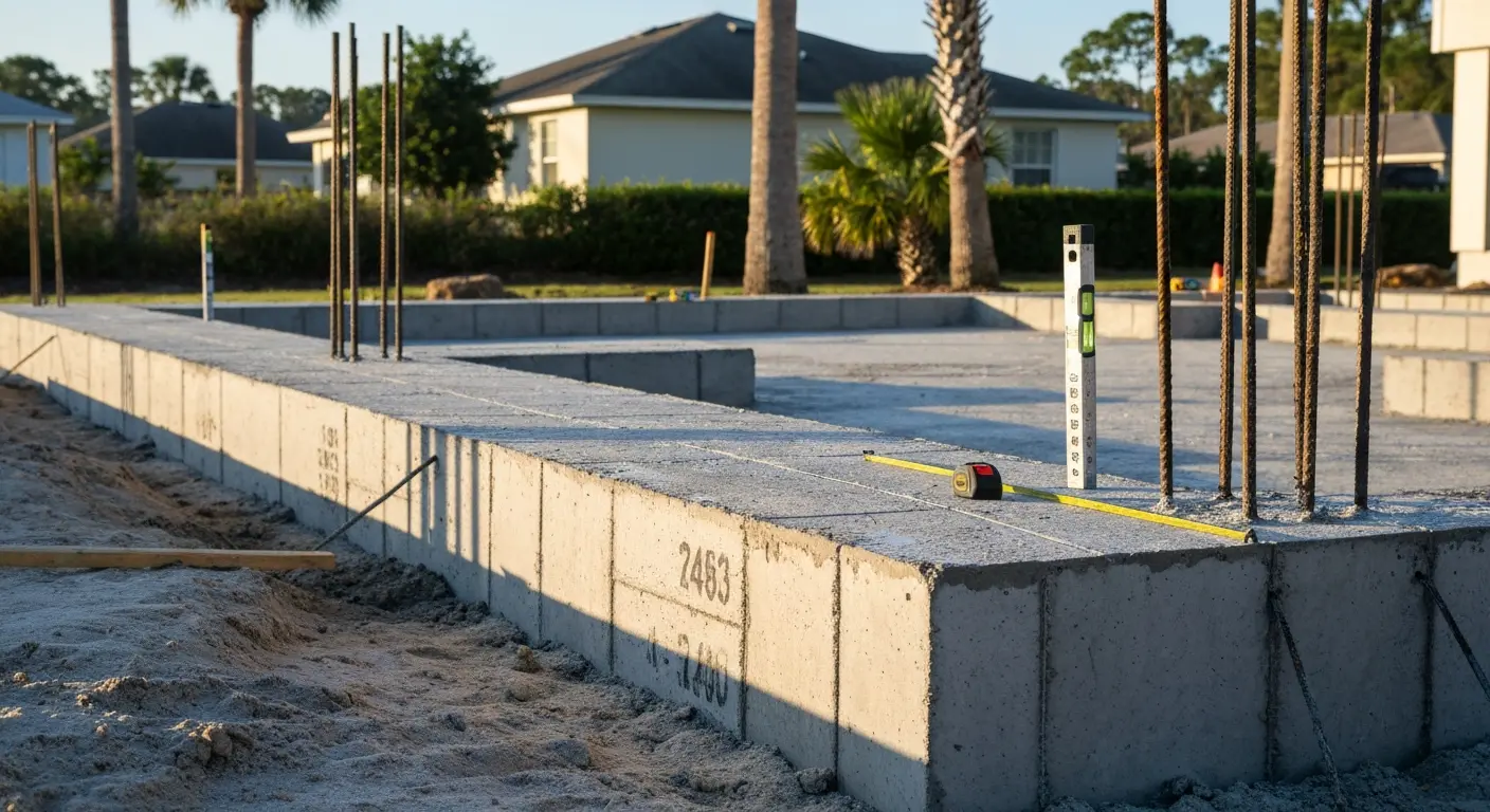 Concrete foundation work