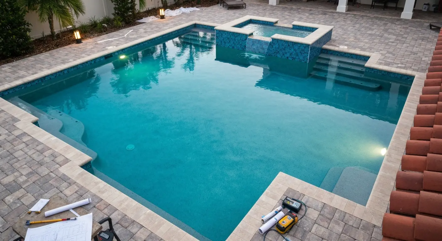 Custom pool design in St Petersburg