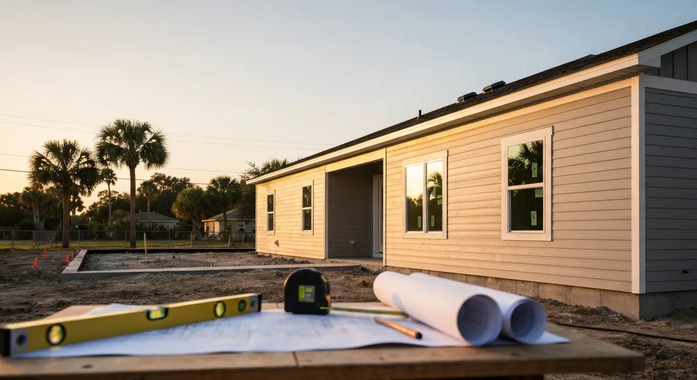 New home construction in progress