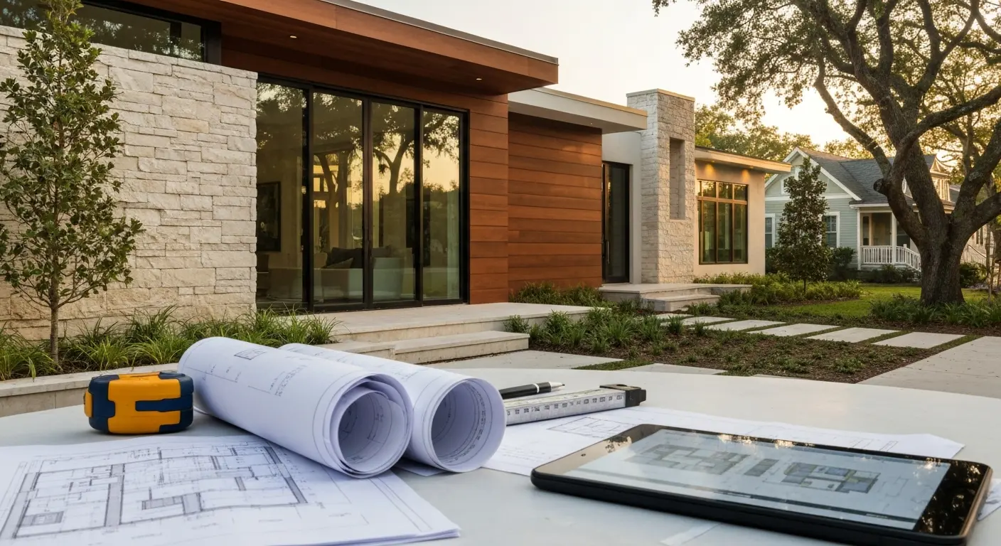 Custom home architecture in South Tampa