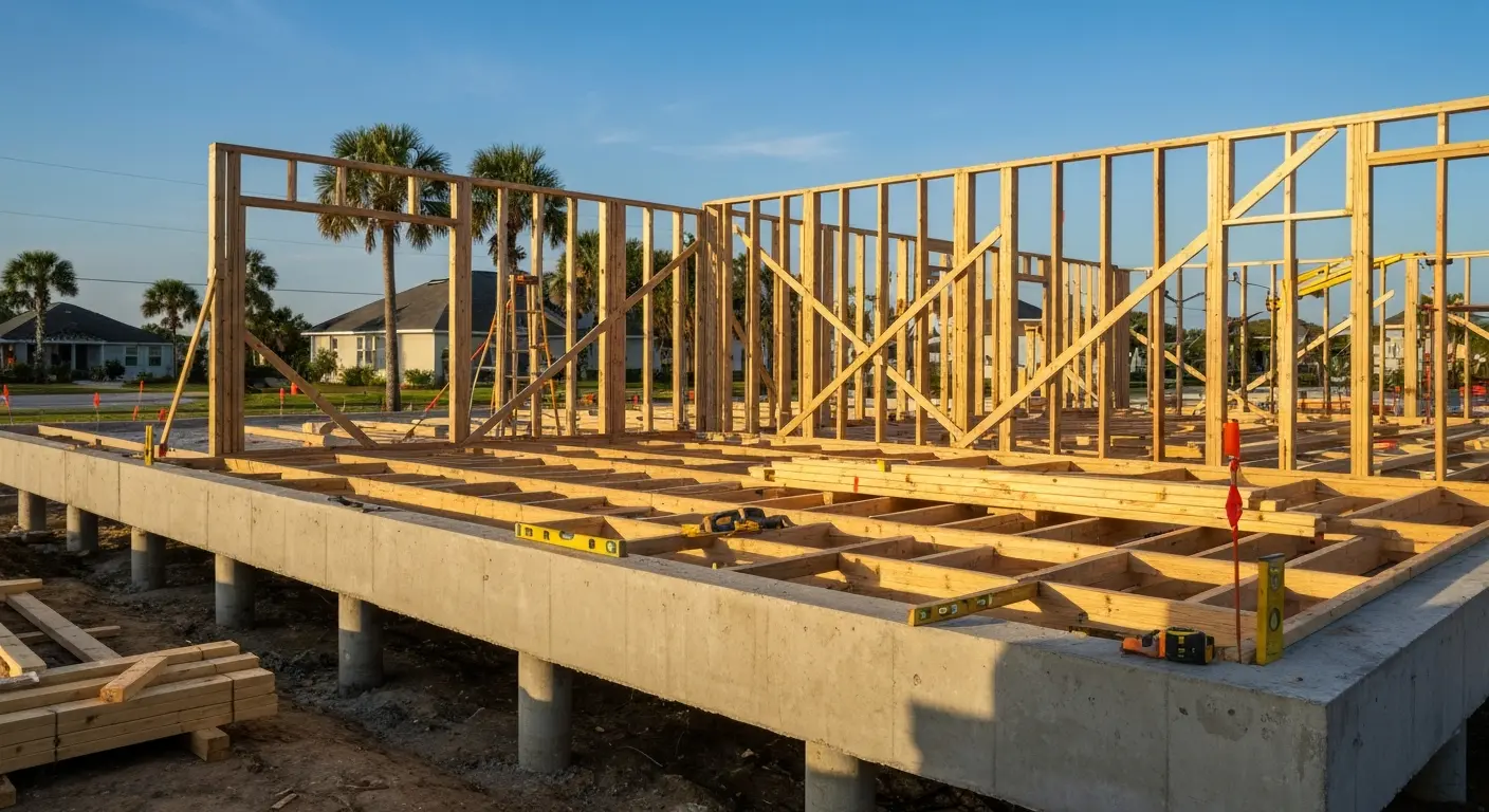 New home construction in progress