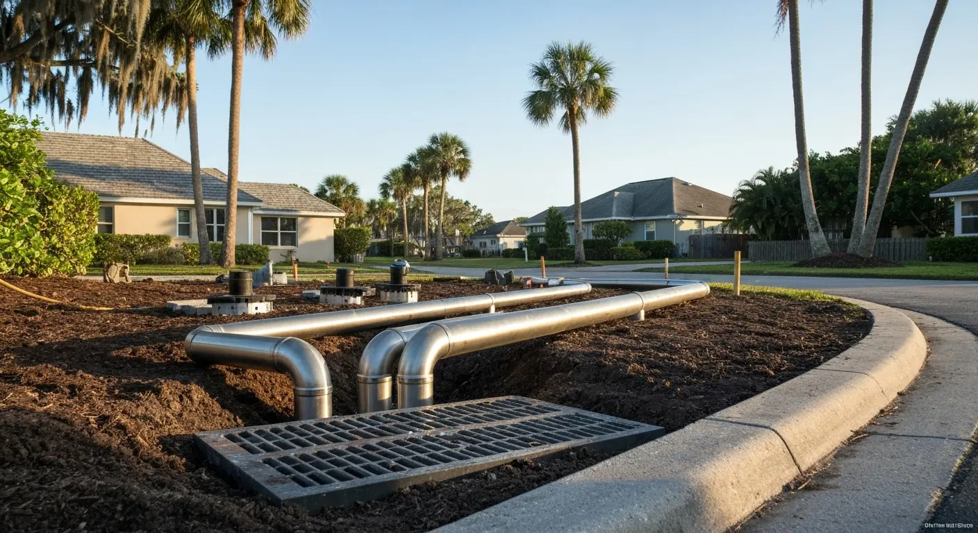 Drainage system installation