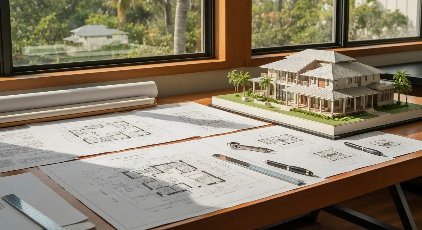 Architectural design for custom home in Monroe County Keys