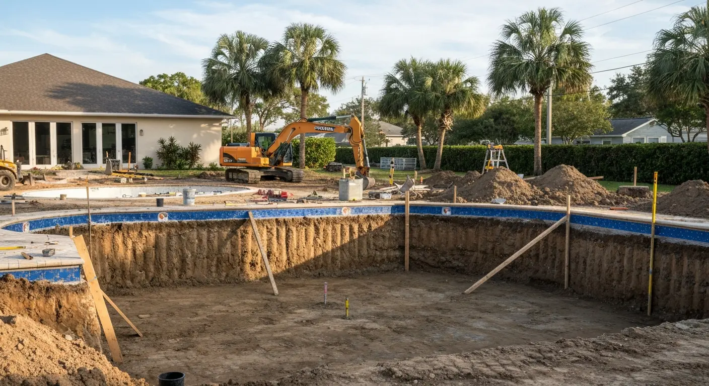 Swimming pool construction