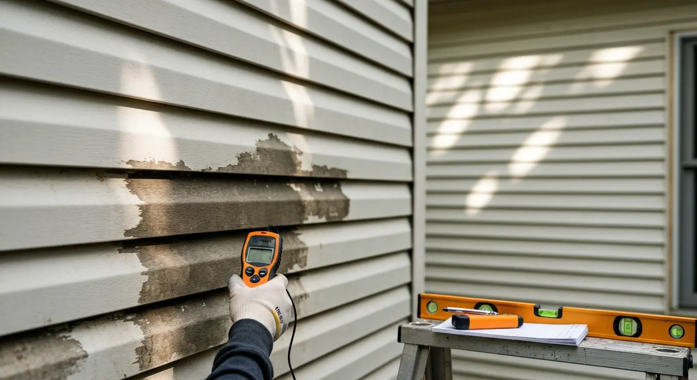 Siding damage inspection
