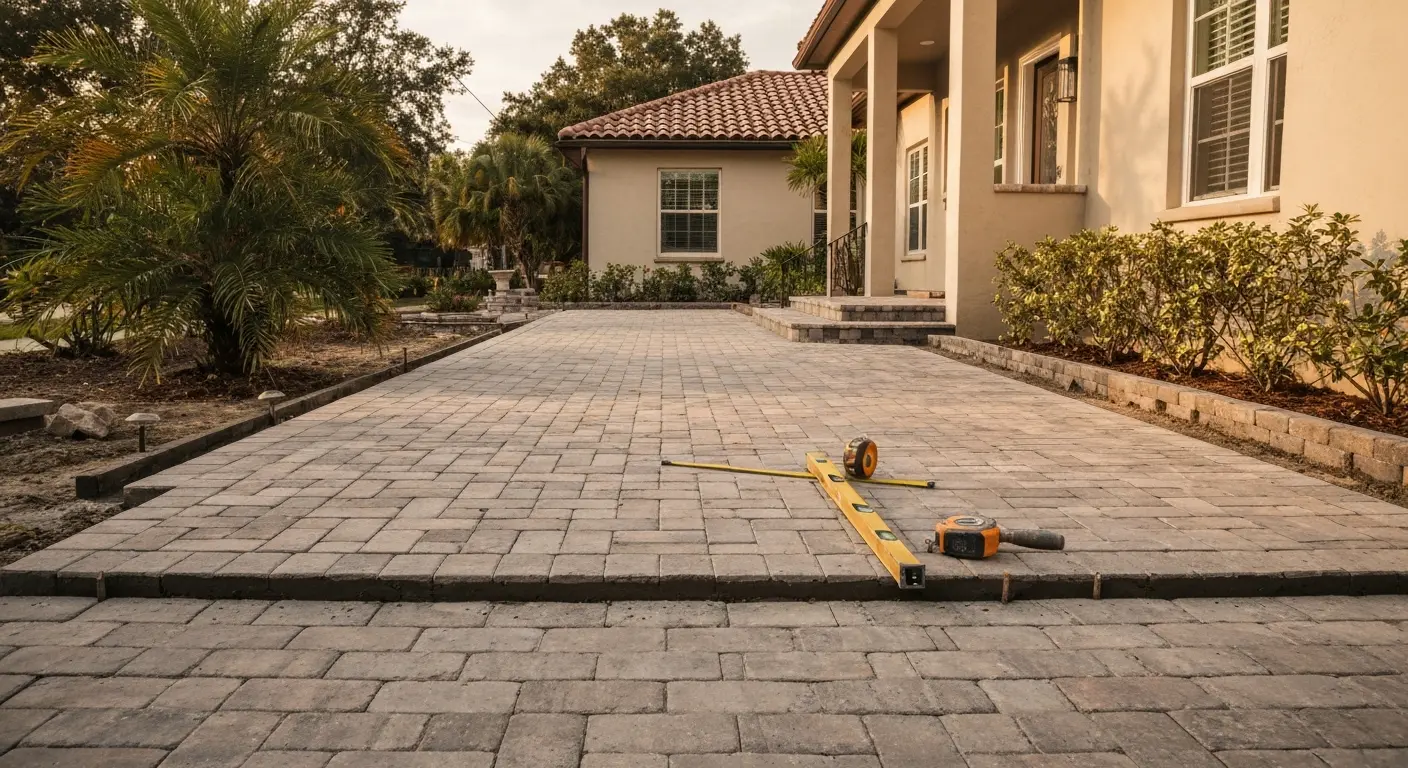 Hardscape installation