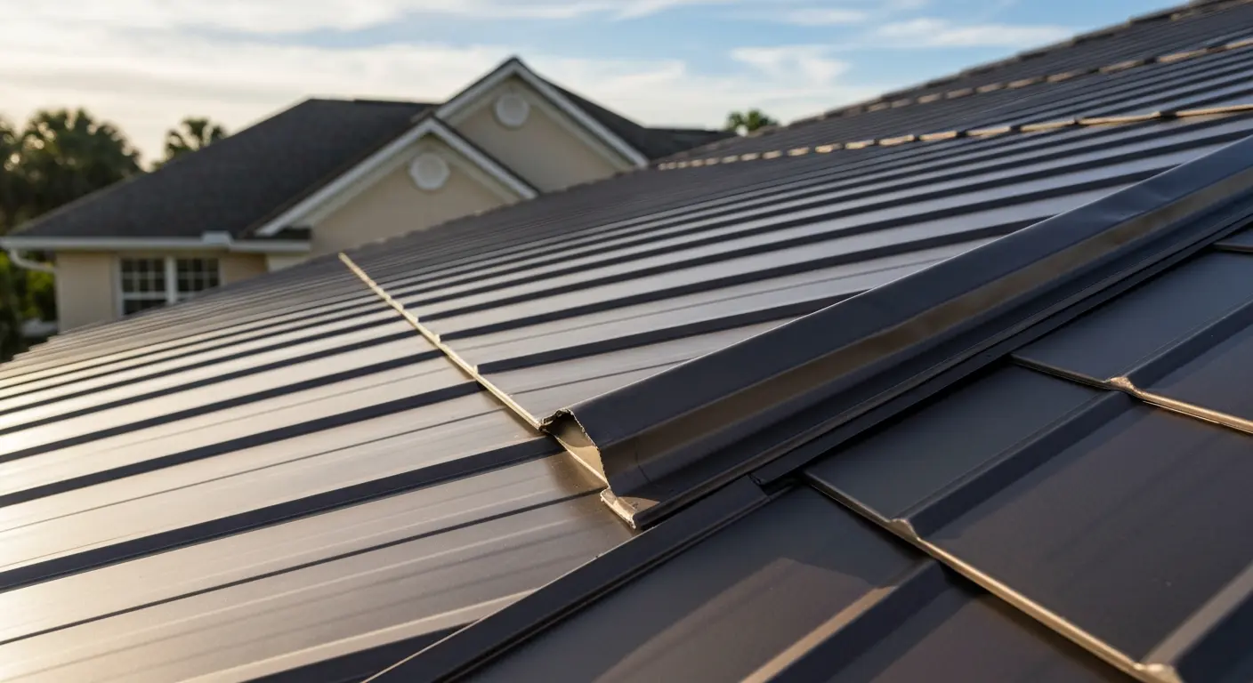Metal shingle roof profile