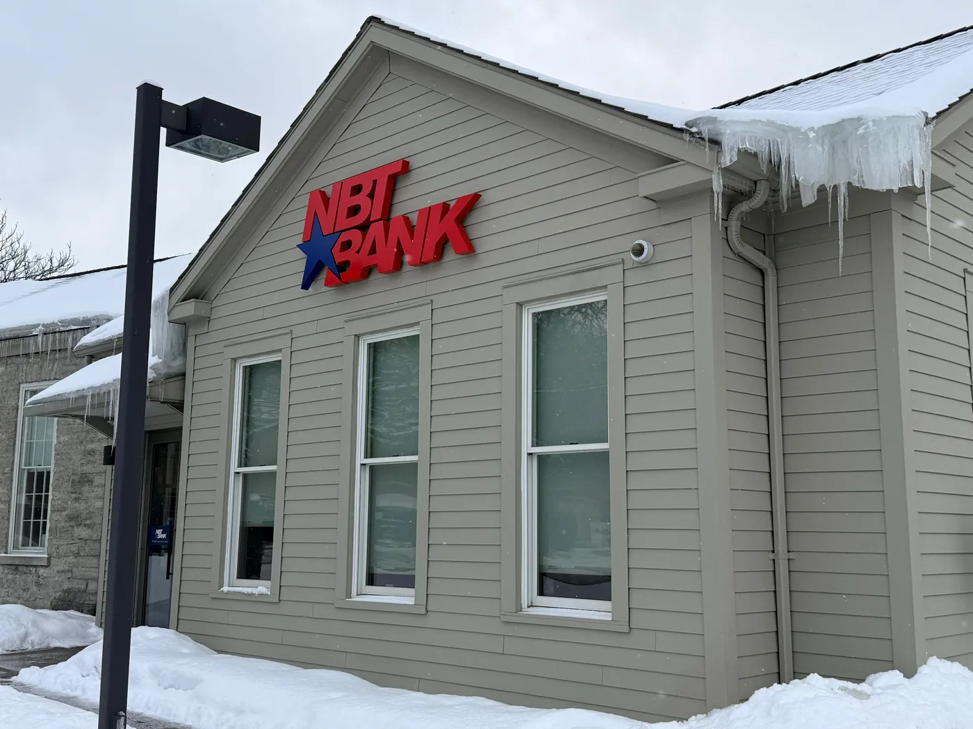 Bank branch, cleaned after hours by a background-checked crew