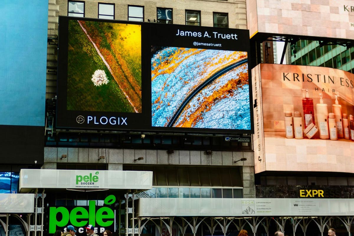 James' Art in Times Square, New York City USA