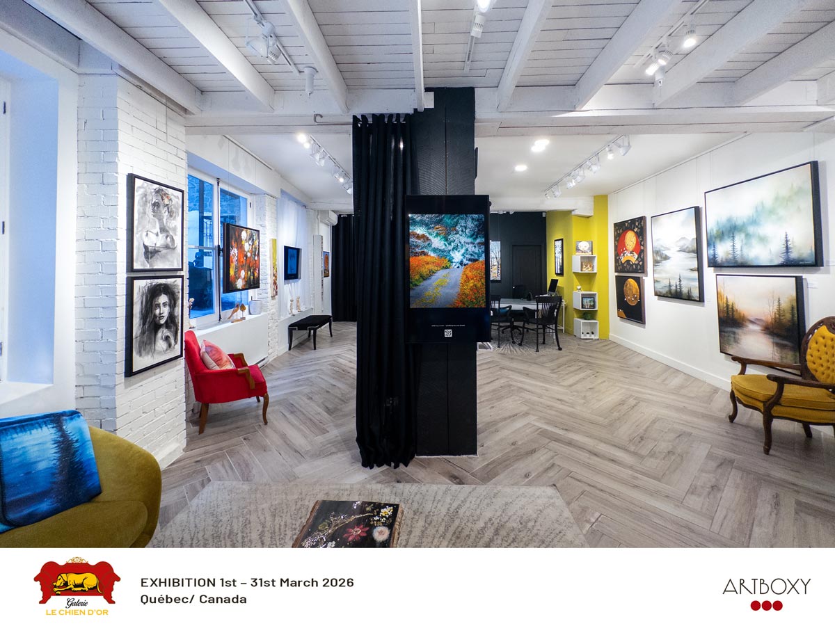 James' Art at Galerie Le Chien d'Or, Quebec City, Canada