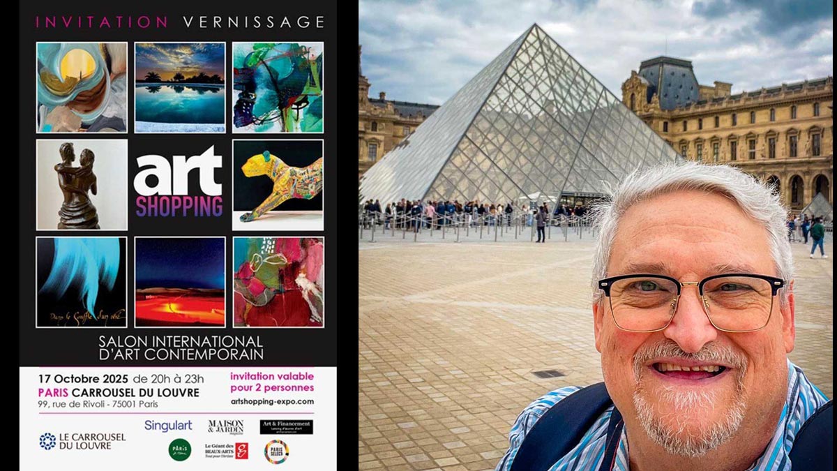 Invitation to Carrousel du Louvre Art Show, Paris