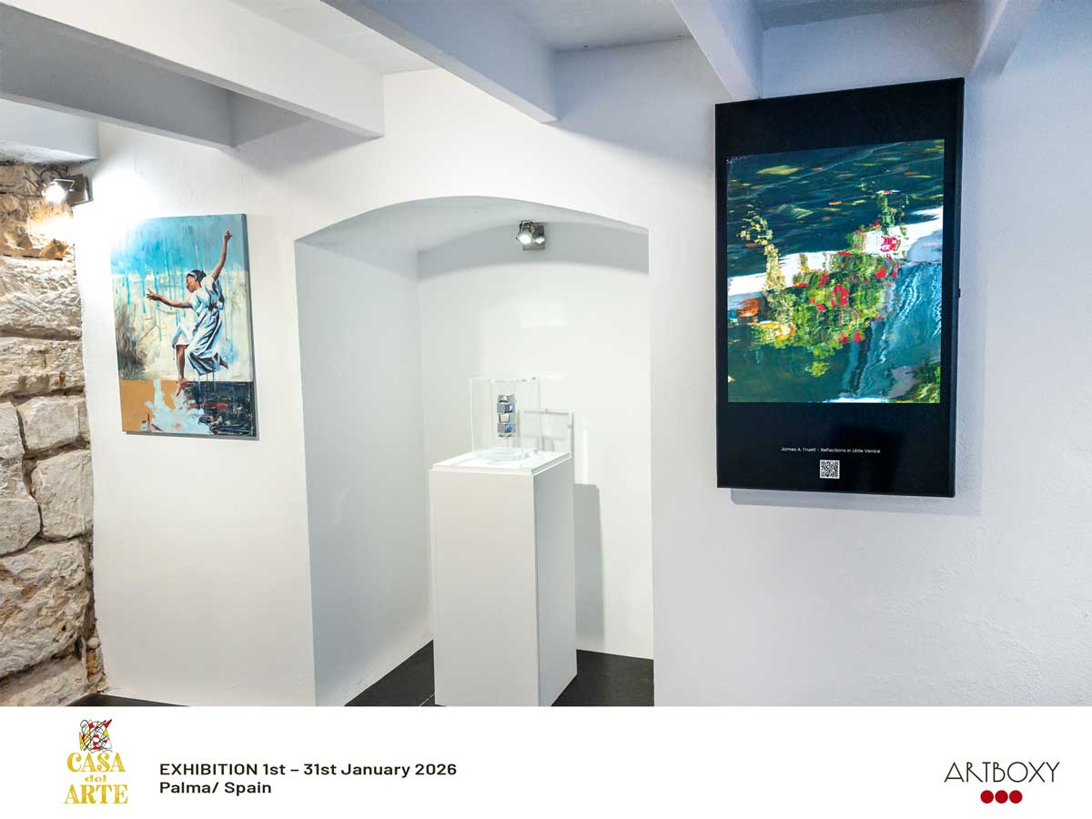 Reflections of Little Venice, London, on display at Casa del Arte, Palma de Mallorca, Spain