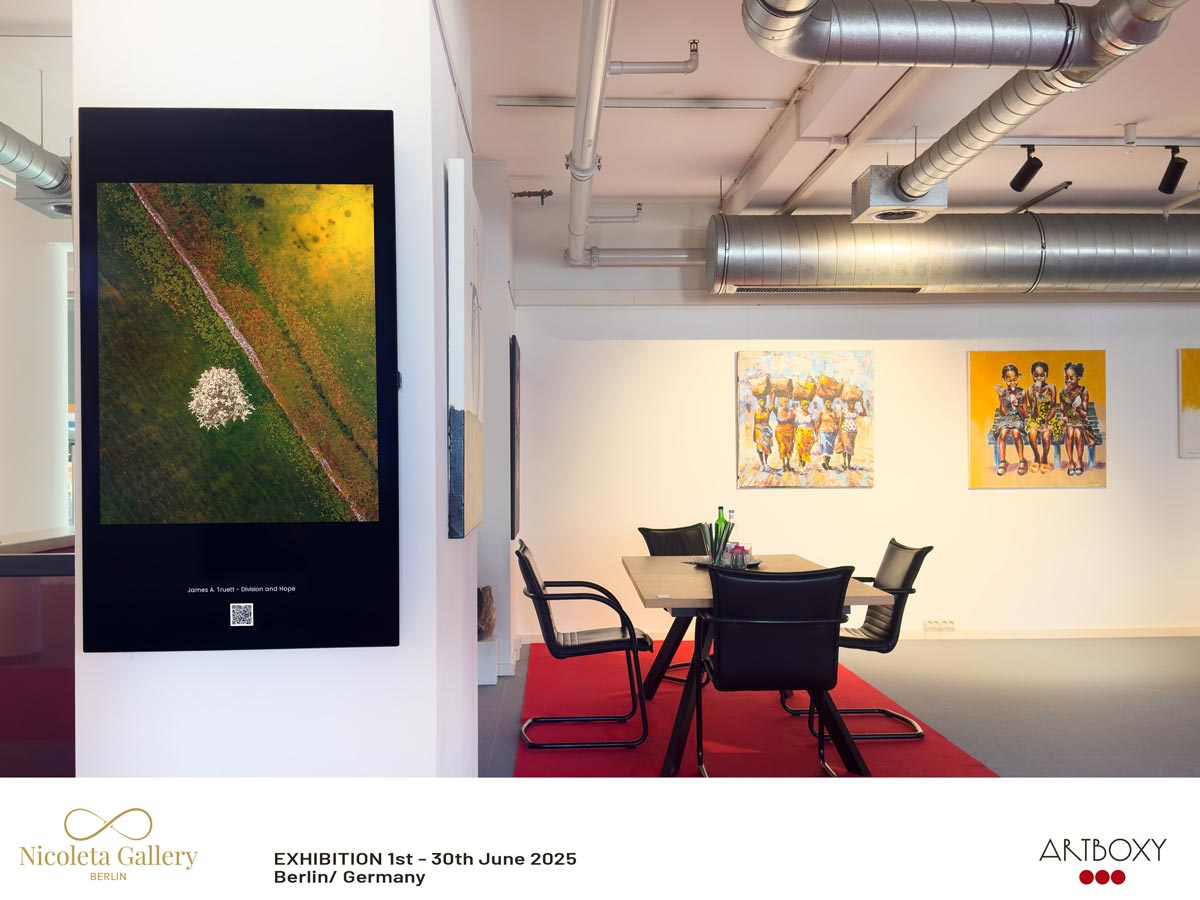 "Division and Hope" was exhibited at Nicoleta Gallery, Berlin, during June 2025.
