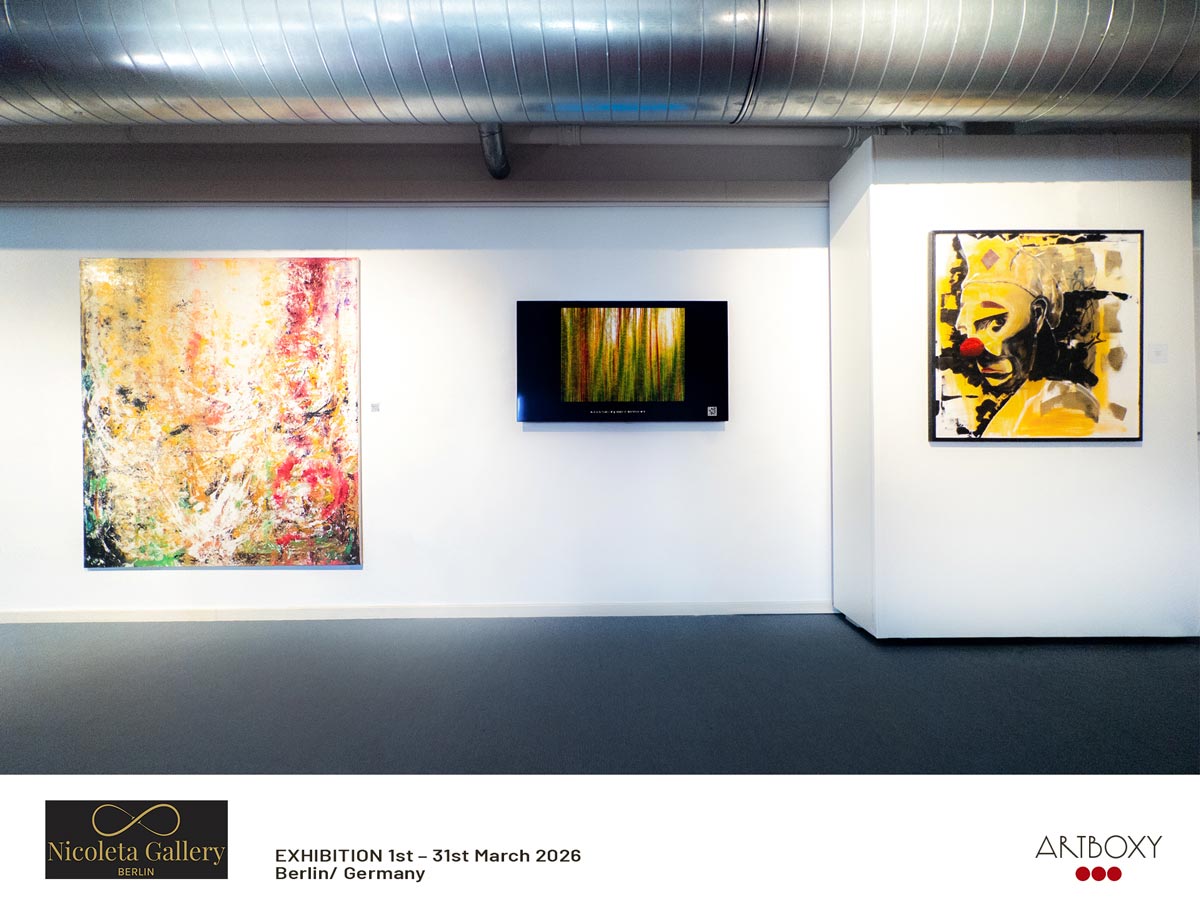 "Impressionist Irish Woodland" was on display at Nicoleta Gallery, Berlin, during March 2026.