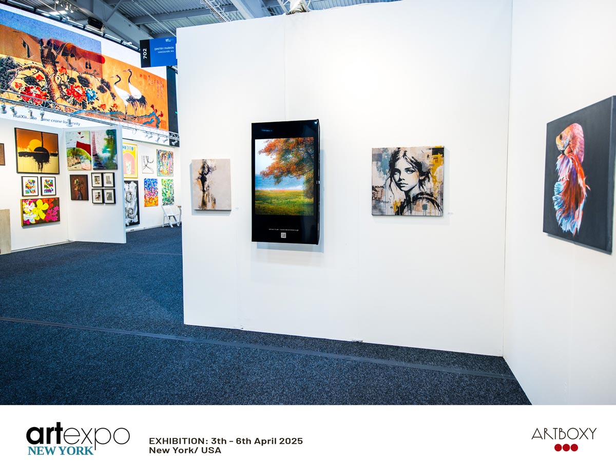 "Autumn Mist at Killone Lough" was displayed at Art Expo New York 2025.